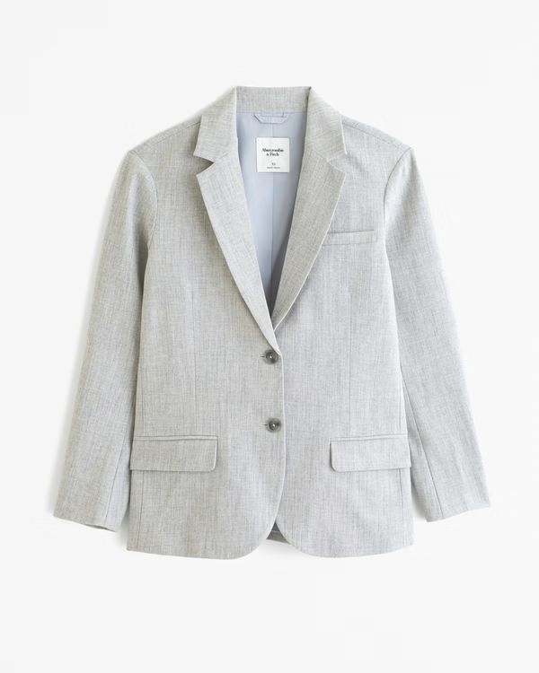 Women's Relaxed Suiting Blazer | Women's Coats & Jackets | Abercrombie.com | Abercrombie & Fitch (US)