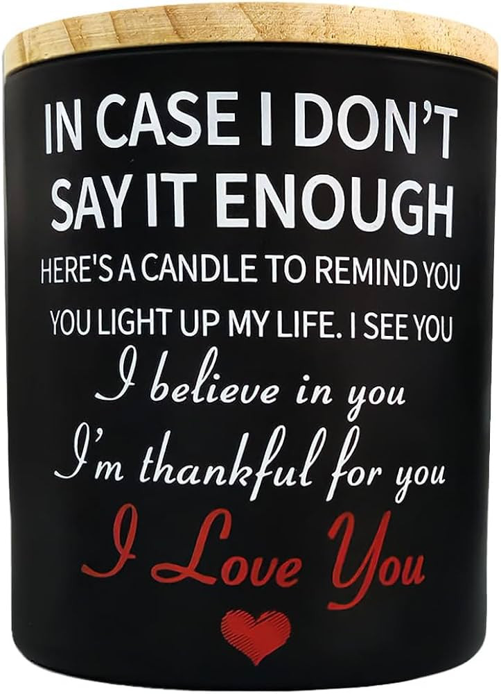 Valentines Day Gifts for Him - I Case I Dont Say It Enough Long Lasting Vanilla Lavender Candle 1... | Amazon (US)
