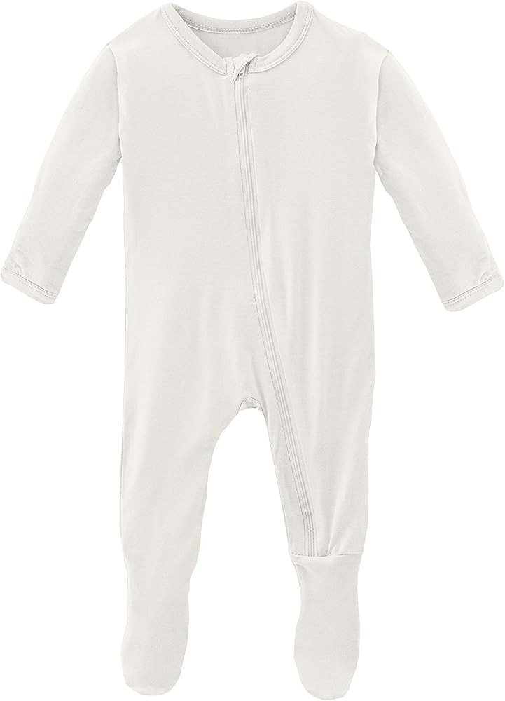 KicKee Pants Footies with Zipper, Super Soft One-Piece Jammies, Viscose from Bamboo Sleepwear for... | Amazon (US)