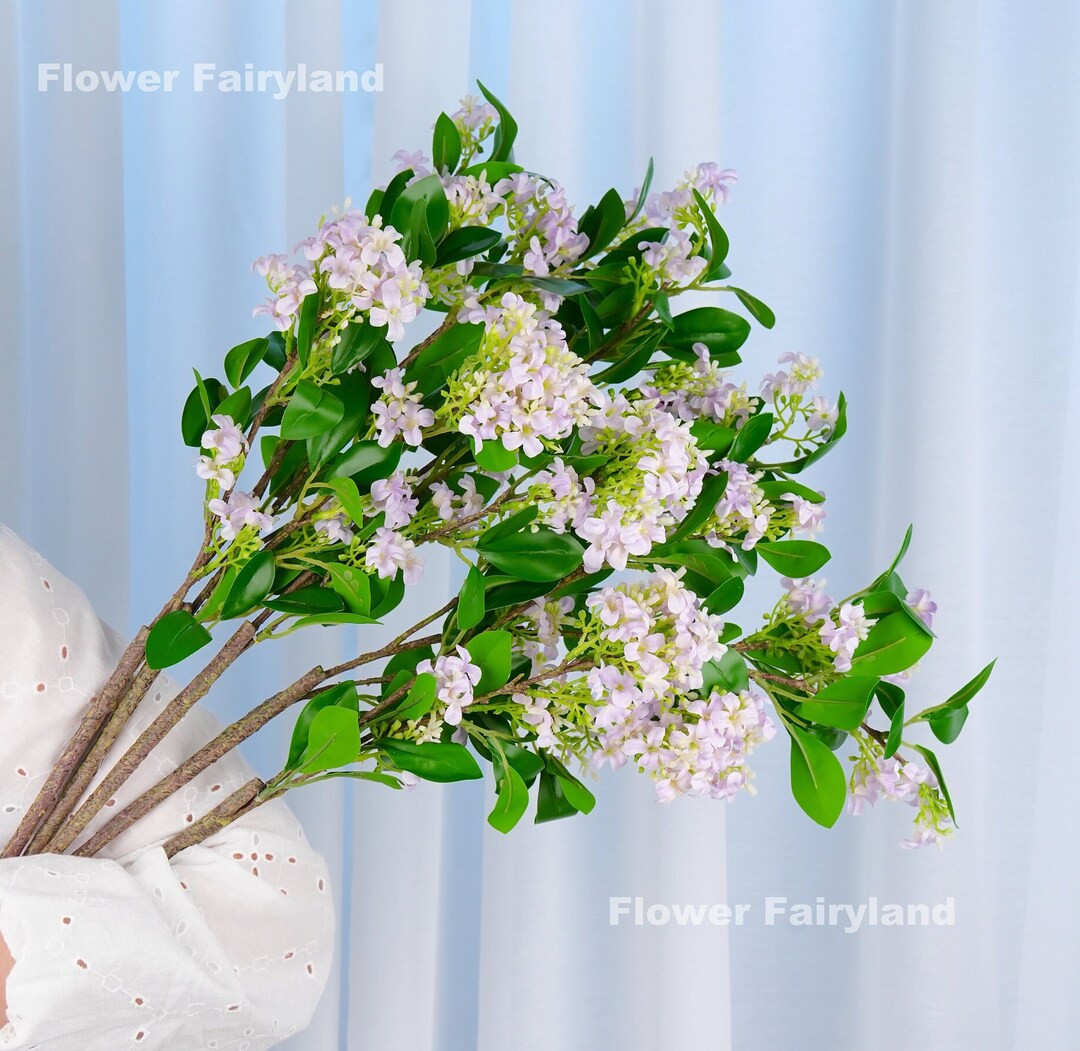 Lilac Stem Artificial Flower DIY Floral Centerpieces Wedding Flowers Home Decoration Gifts Light ... | Etsy (US)