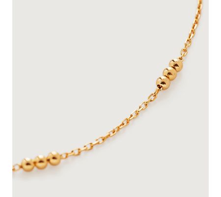Triple Beaded Chain Necklace Adjustable 46cm-50cm/18-20' | Monica Vinader (US)