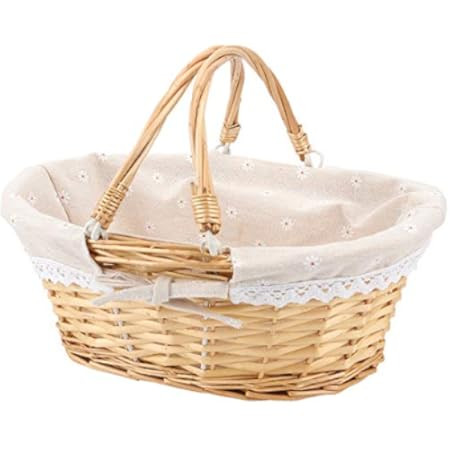 Cornucopia Wicker Basket with Handles (Natural Color), for Easter, Picnics, Gifts, Home Decor and Mo | Amazon (US)