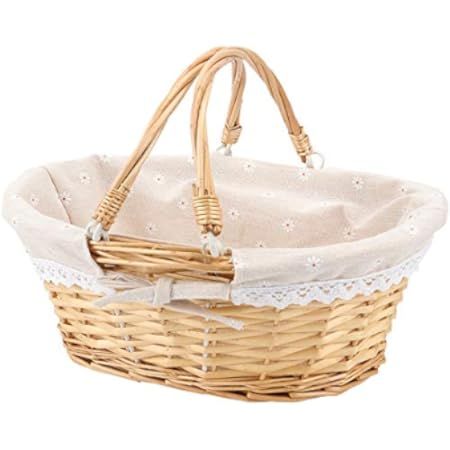 Cornucopia Wicker Basket with Handles (Natural Color), for Easter, Picnics, Gifts, Home Decor and Mo | Amazon (US)