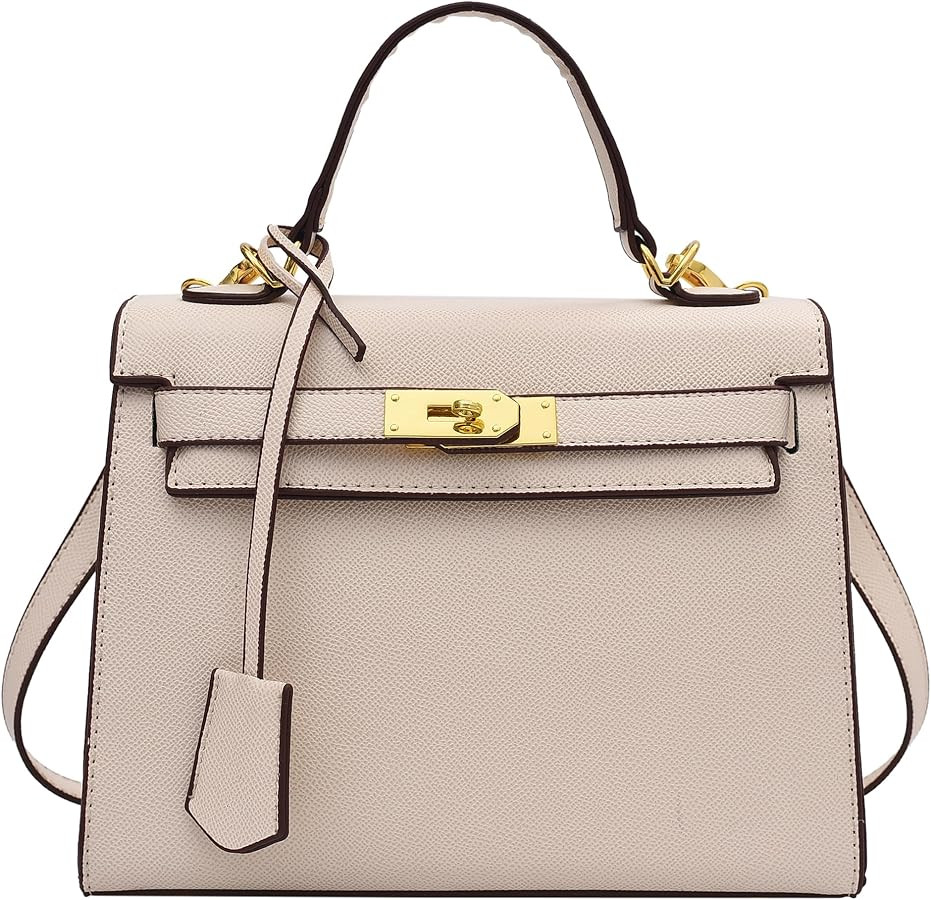 Women's Top Handle Satchel with Detachable Strap Top Handle Bag Designer Leather Crossbody Bag Ha... | Amazon (US)