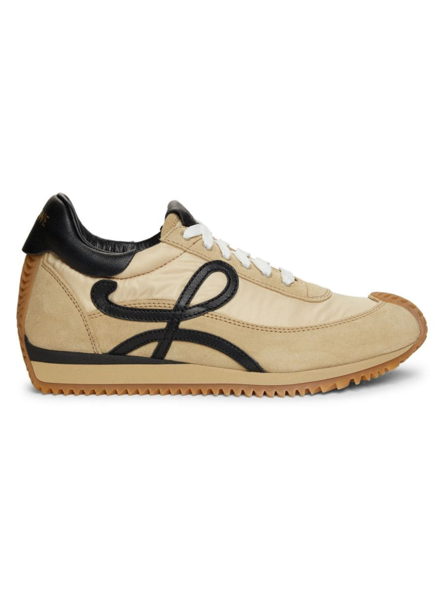 LOEWE Flow Runner Mix Leather Sneakers | Saks Fifth Avenue