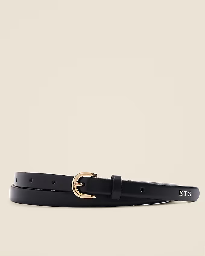 Skinny Italian leather belt | J. Crew US