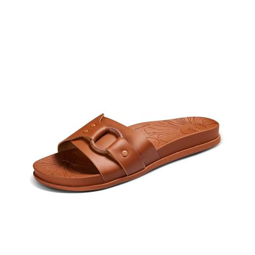 REEF Cushion Soho Cruz Women's Fashion Slide, Soft Cushion Footbed, Arch Support, Cocoa, 5 | Amazon (US)