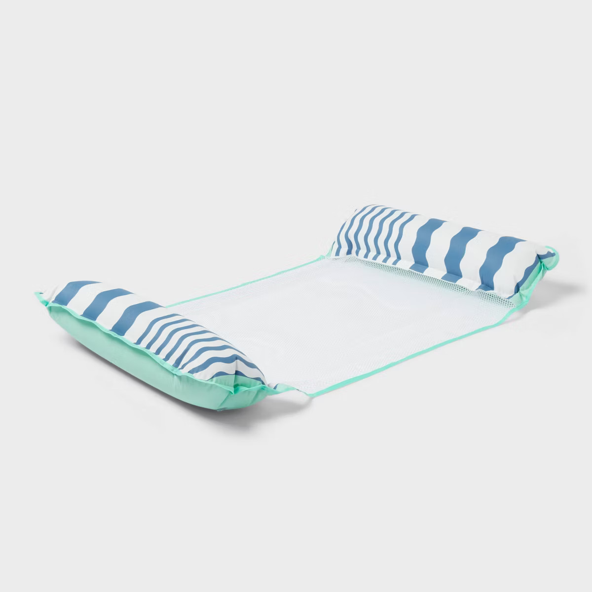 Water Hammock Pool Lounger Blue Stripes - Sun Squad™ | Target