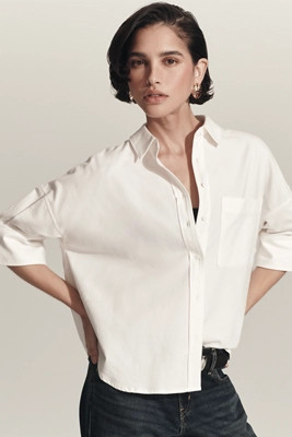 The Mabel Boxy Oxford Shirt by Maeve | Anthropologie (US)