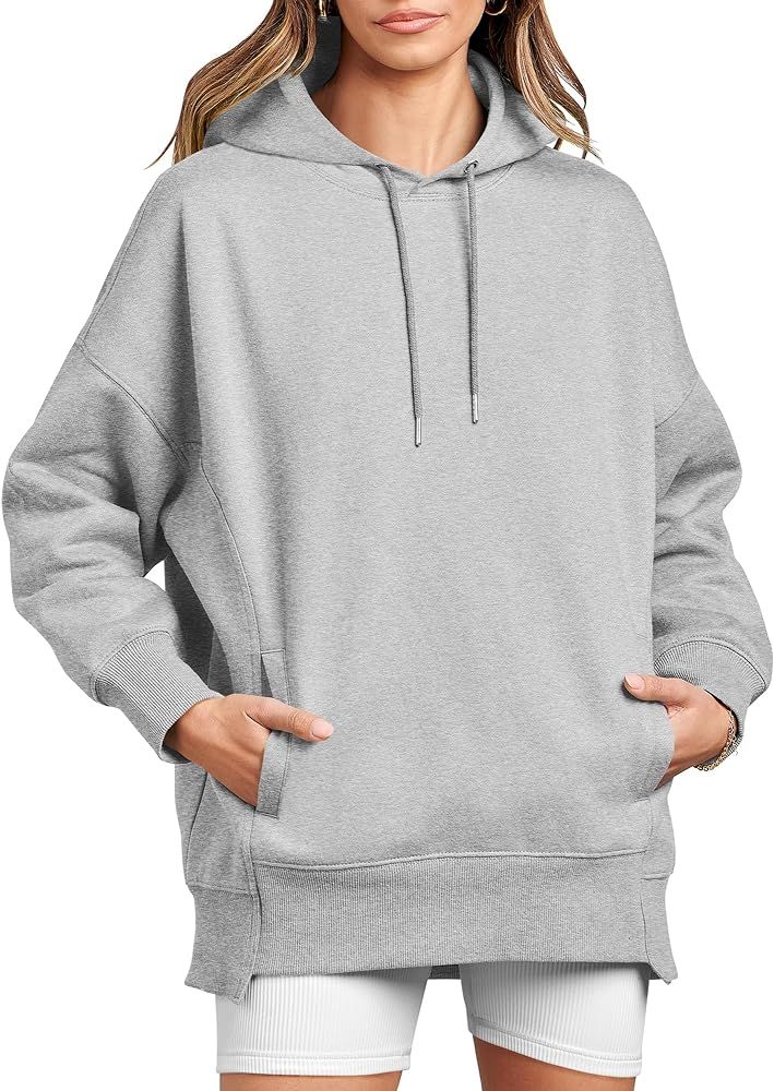 Women's Oversized Hoodies Fleece Casual Drop Shoulder Athletic Sweatshirts Long Sleeve Pullover 2... | Amazon (US)
