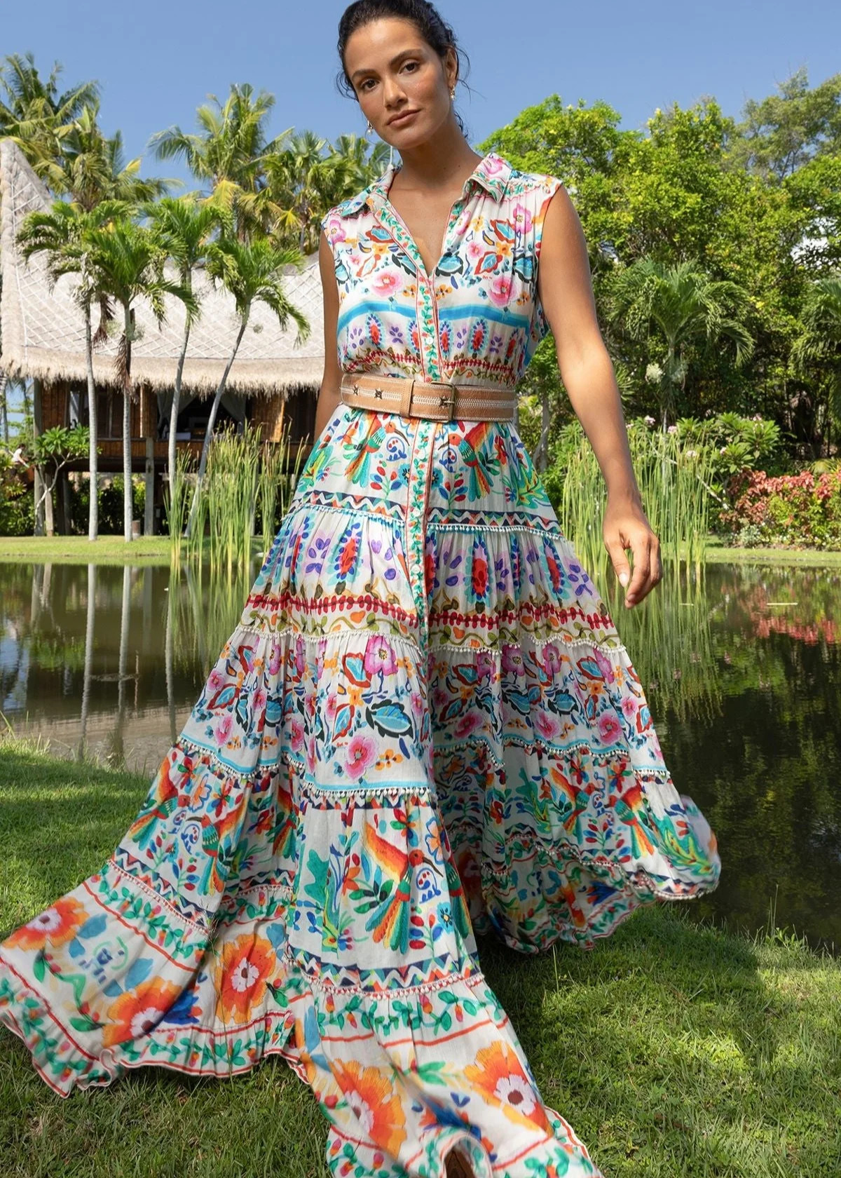 Maxi Print Shirt Dress Neela | outdazl