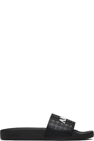 AMIRI - Black MA Quad Pool Slides | SSENSE