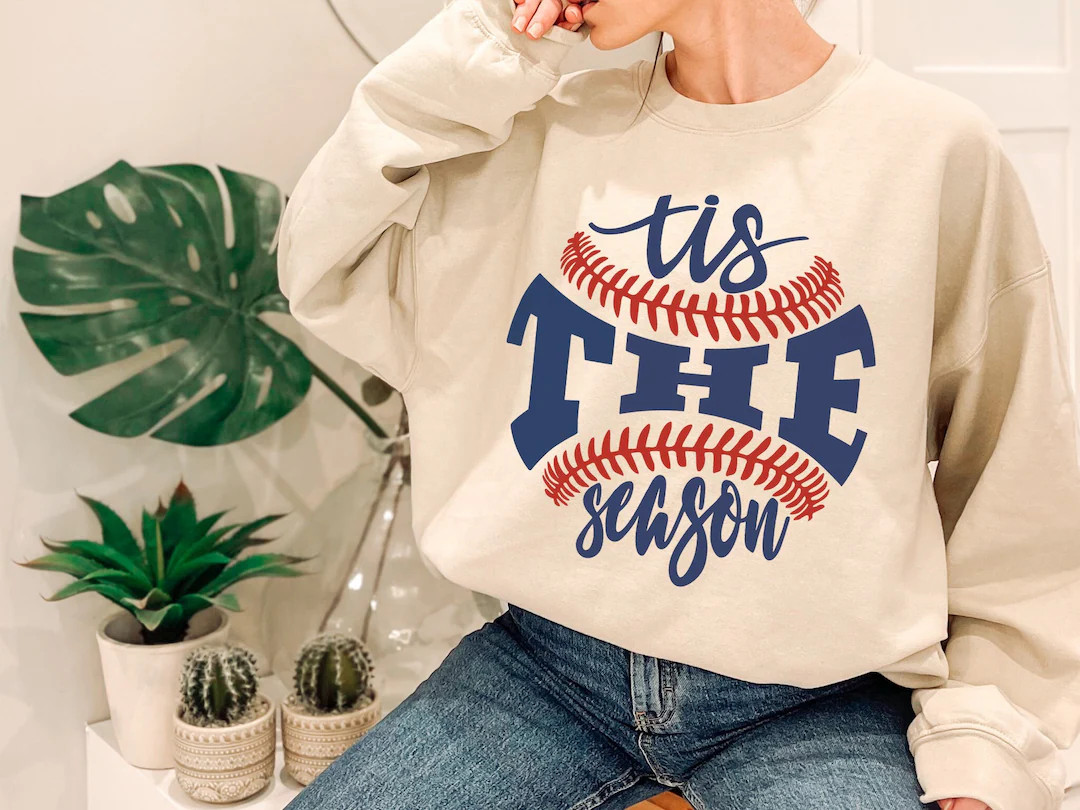 Tis The Season Baseball Sweatshirt,  Baseball Game Sweatshirt, Baseball Season Sweatshirt, Baseba... | Etsy (US)