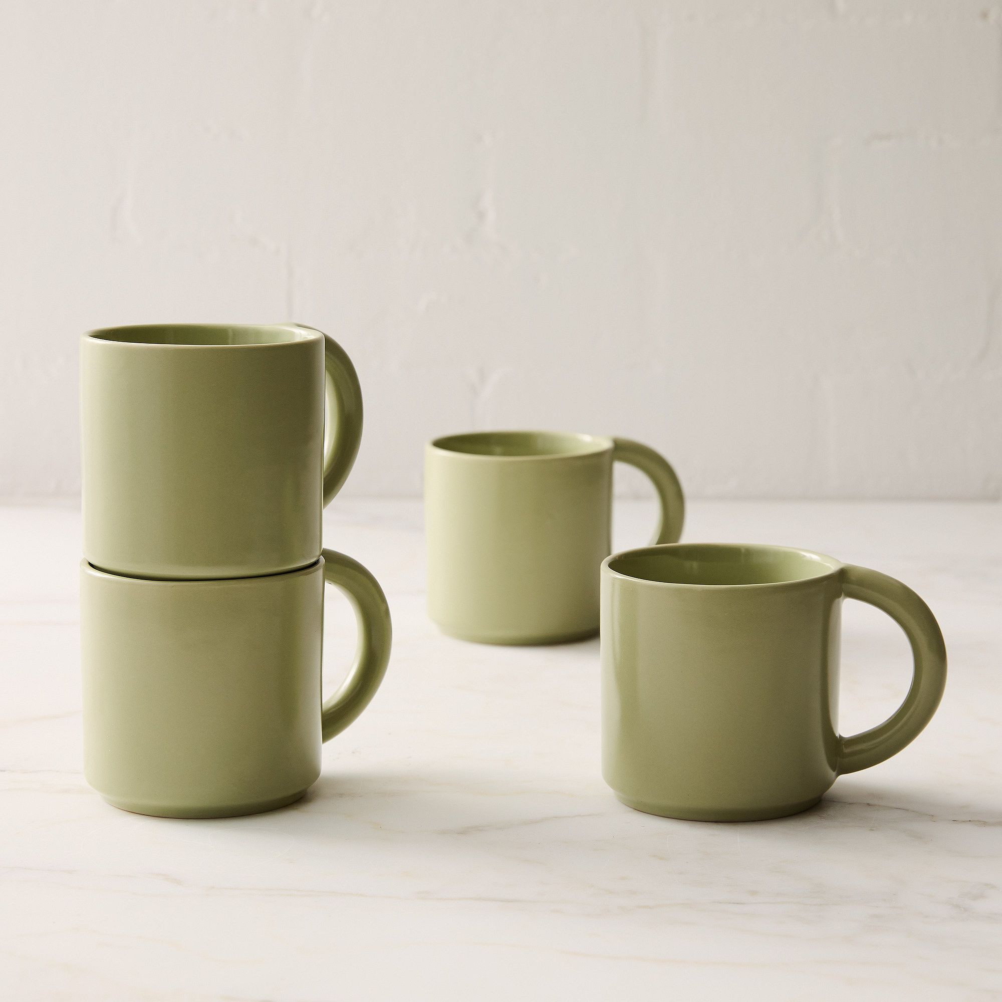 Straight-Sided Stoneware Mug Sets | West Elm (US)