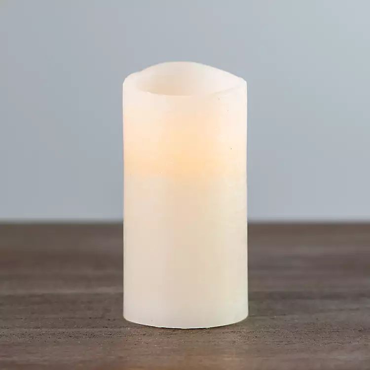 Rustic Ivory LED Pillar Candle, 3x6 in. | Kirkland's Home