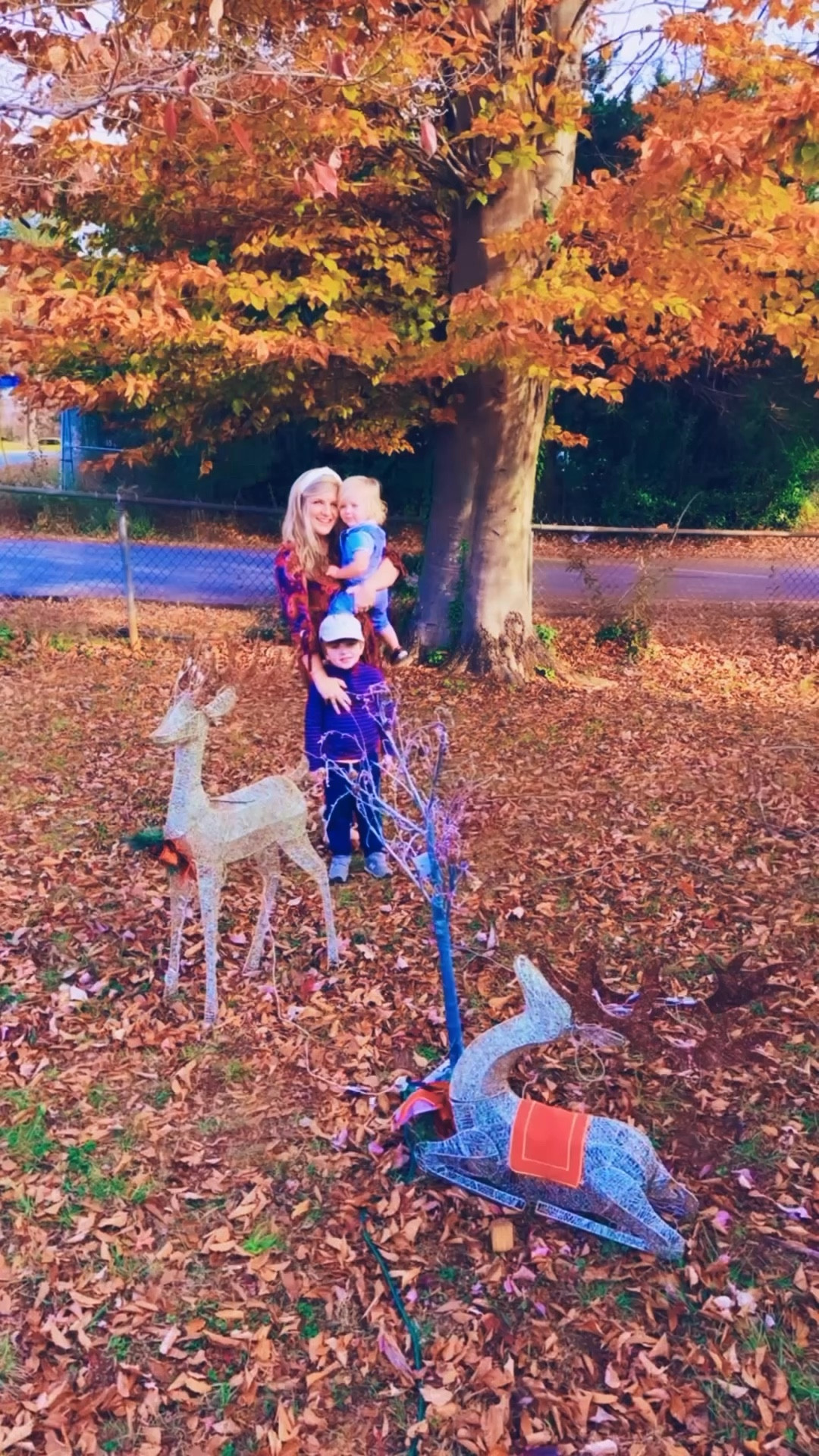 Happy Saturday, y’all!! The gorgeous fall leaves 🍂🌿 behind our little reindeer 🦌💫 took my breath away this morning!!! 🫶🏽 And the beautiful holly berries ❤️ are popping in our bushes, too!! 🥰 So “us” haha - fall and Christmas all together!! 🤭🎄🦃🍁 Joy joy joy - the most wonderful time of the year is here!!! ✨

#LTKBaby #LTKKids #LTKFamily