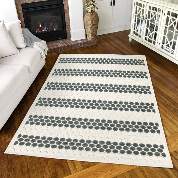 Simply Southern Cottage Dorcheat, Blue, Area Rug, 6' x 9' | Walmart (US)