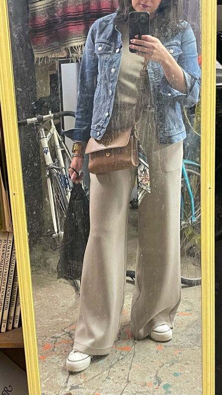 Date night fit check in an antique shop mirror  