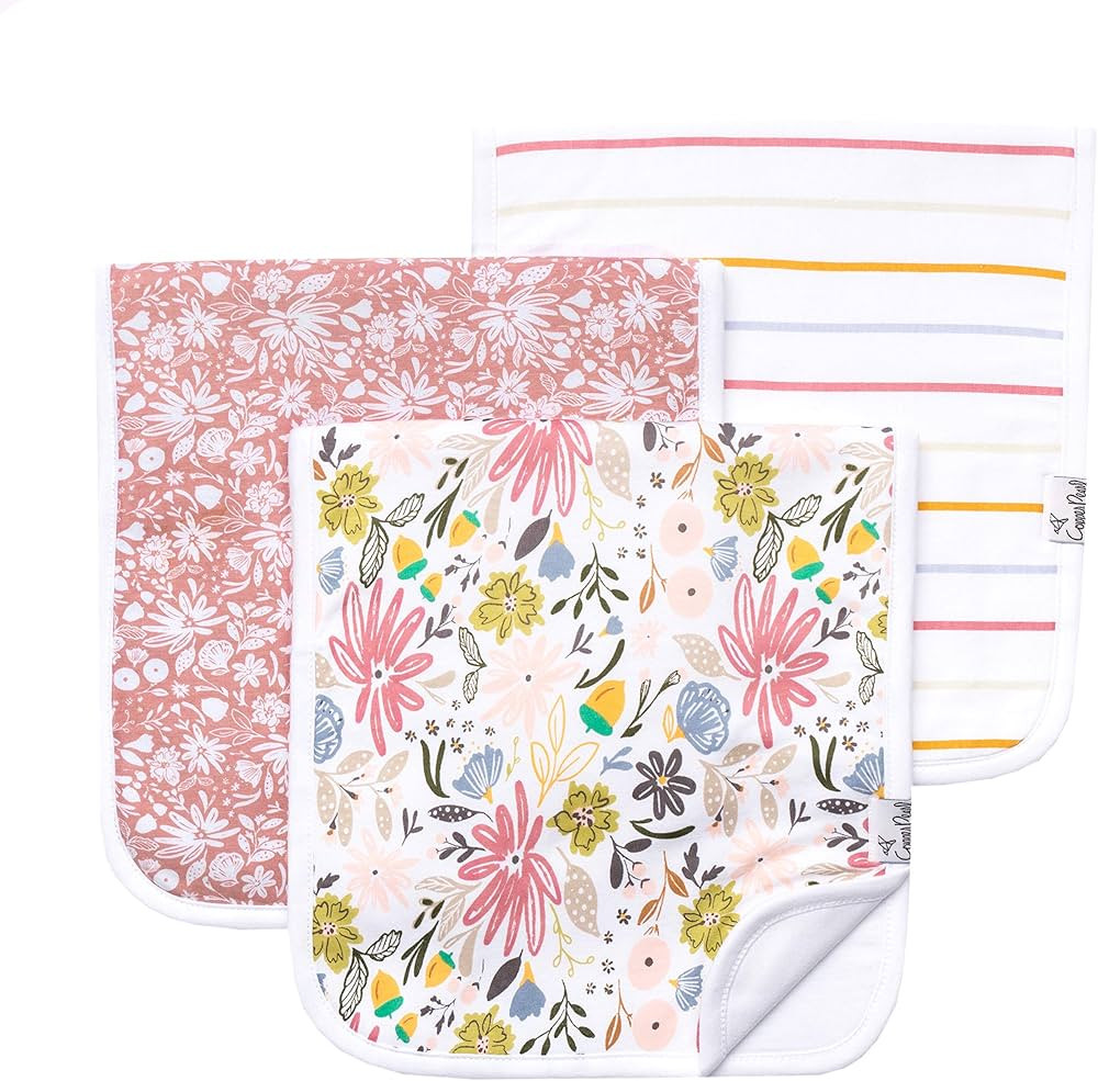 Copper Pearl Baby Burp Cloth Large 21''x10'' Size Premium Absorbent Triple Layer 3 Pack Gift Set ... | Amazon (US)