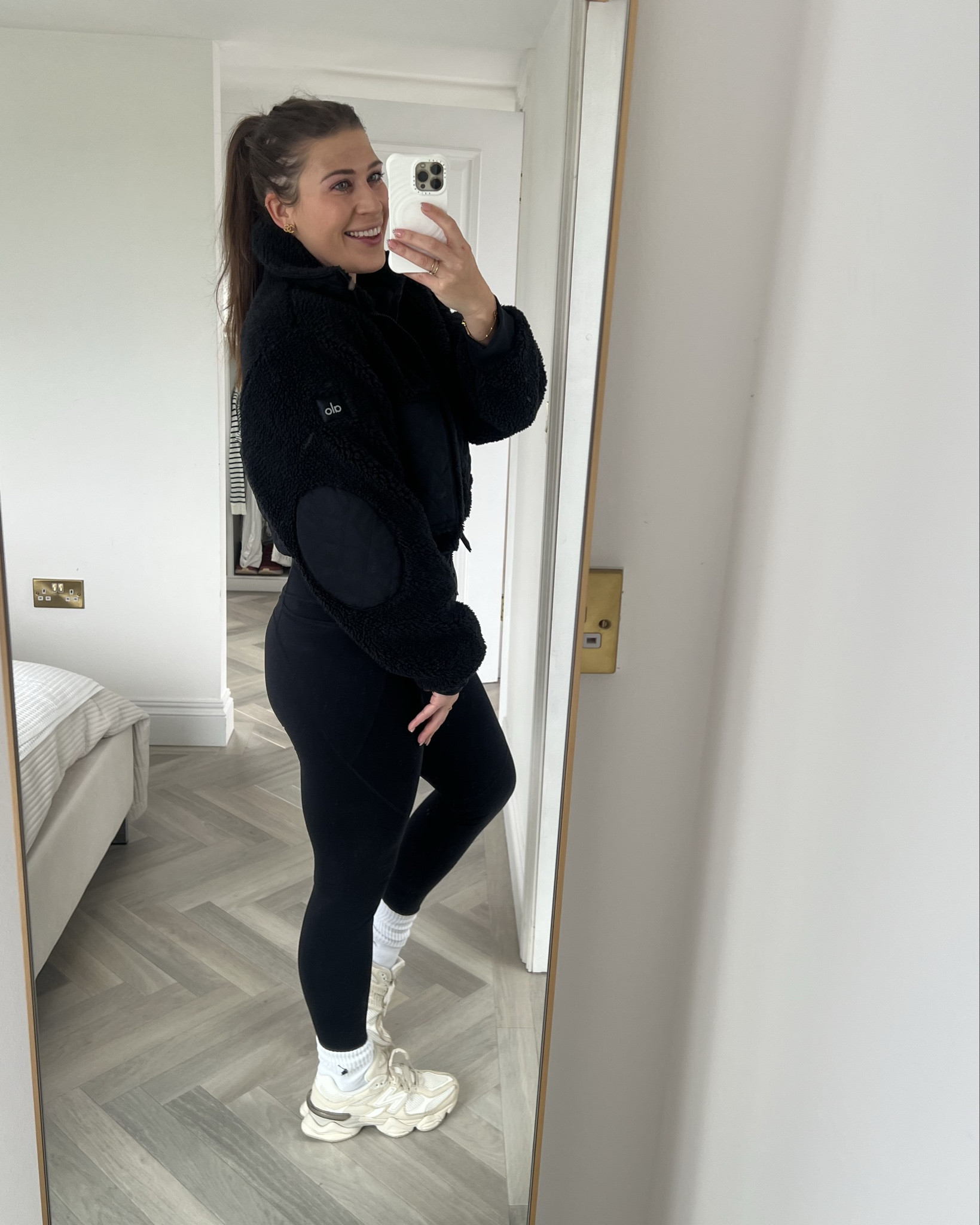 Our first outing 🖤

I already know this will be one of my most worn items! 

Alo Sherpa Edge Bomber 👌🏼

#LTKuk #LTKautumn