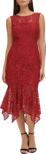 Floral Lace Asymmetric Dress | Nordstrom Rack