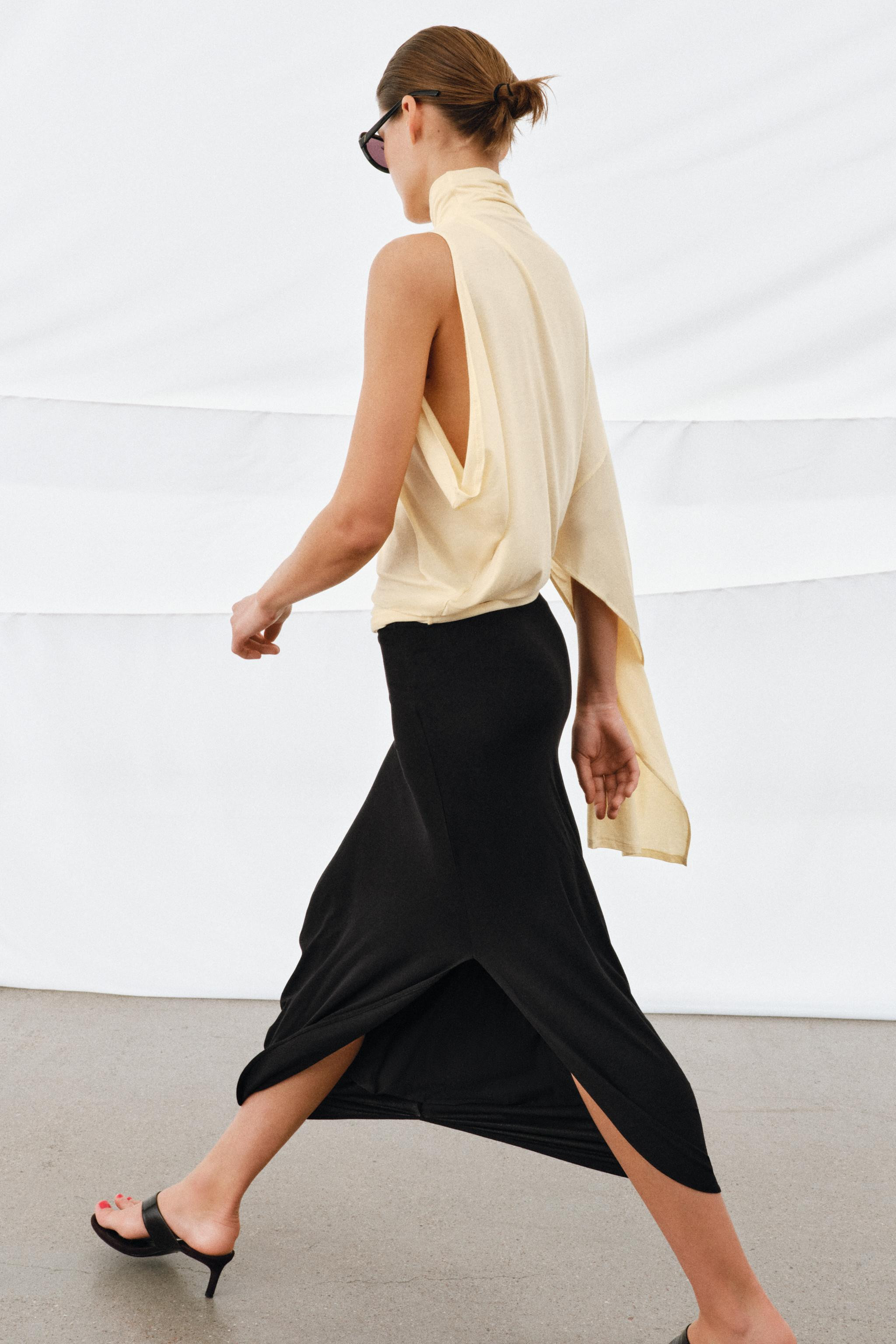 ASYMMETRIC FLOWY TOP | Zara US