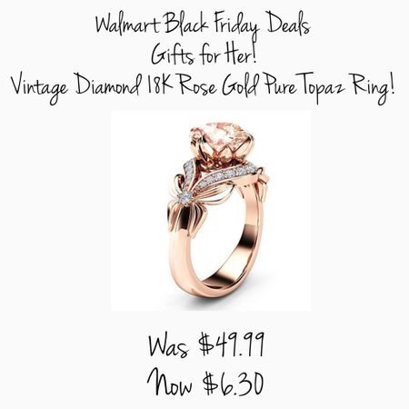 Gift guide, gifts for her, rose gold ring, topaz ring, rose gold jewelry, Walmart finds, Black Friday deals

#LTKGiftGuide #LTKsalealert #LTKCyberweek