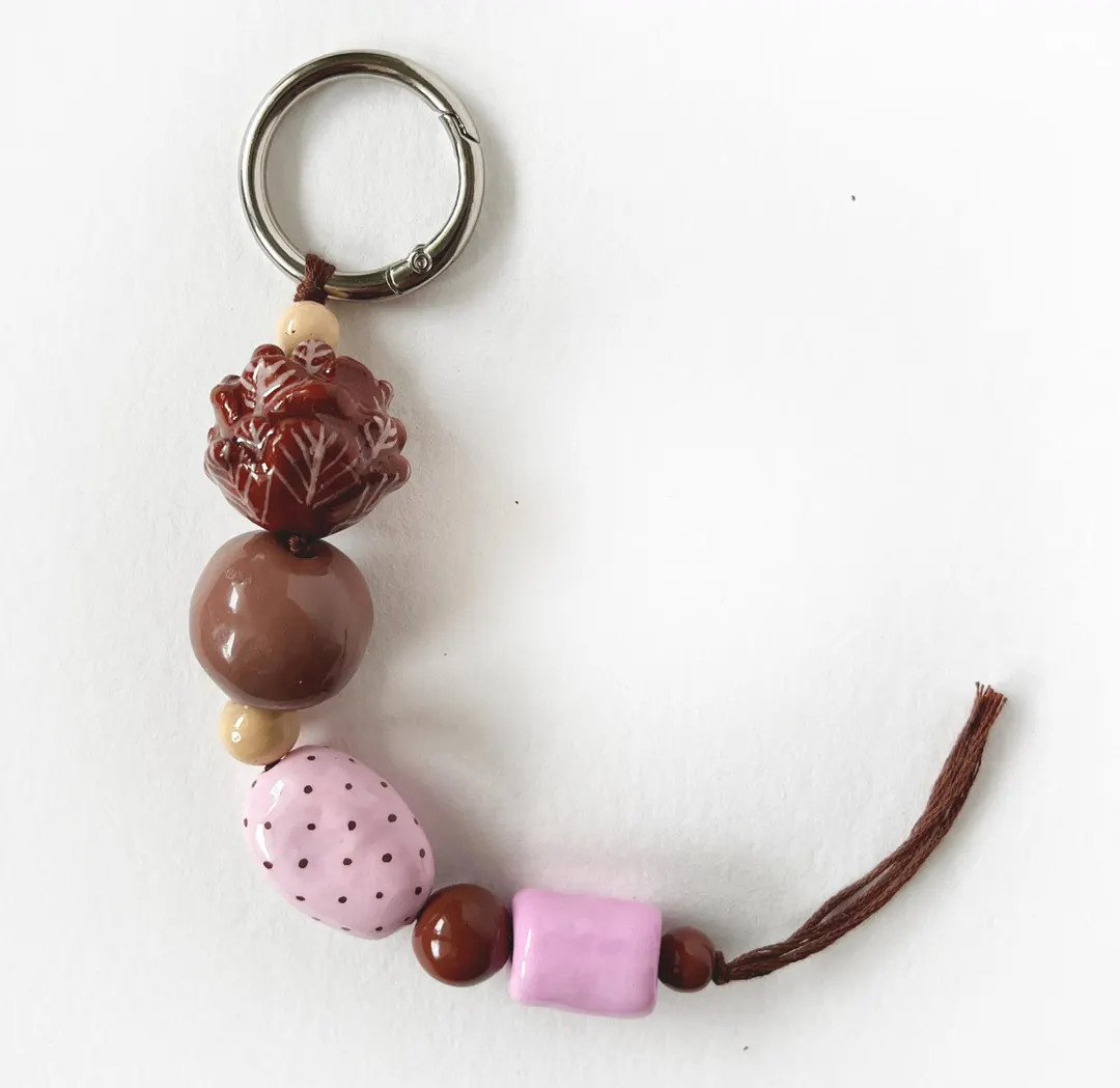 Handmade Nature Inspired Keychain, Pinecone Bag Charm | Etsy (US)