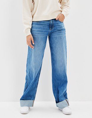AE Low-Rise Baggy Wide-Leg Jean | American Eagle Outfitters (US & CA)