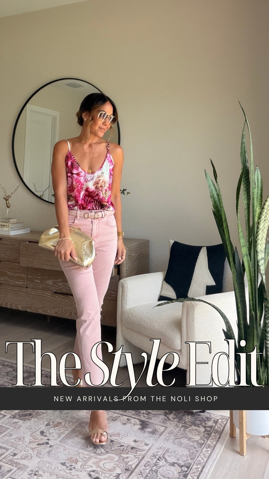 Soft color palettes always feel especially good this time of year, and I love how the blush denim and bright orchid print play off each other here. The Nicolette jeans have that flattering structured fit with just the right amount of stretch, and the Bettie belt pulls everything together so beautifully. Such a chic look for brunch, vacation dinners, or summer nights out.

#LTKgrwm #LTKootd #LTKSeasonal
