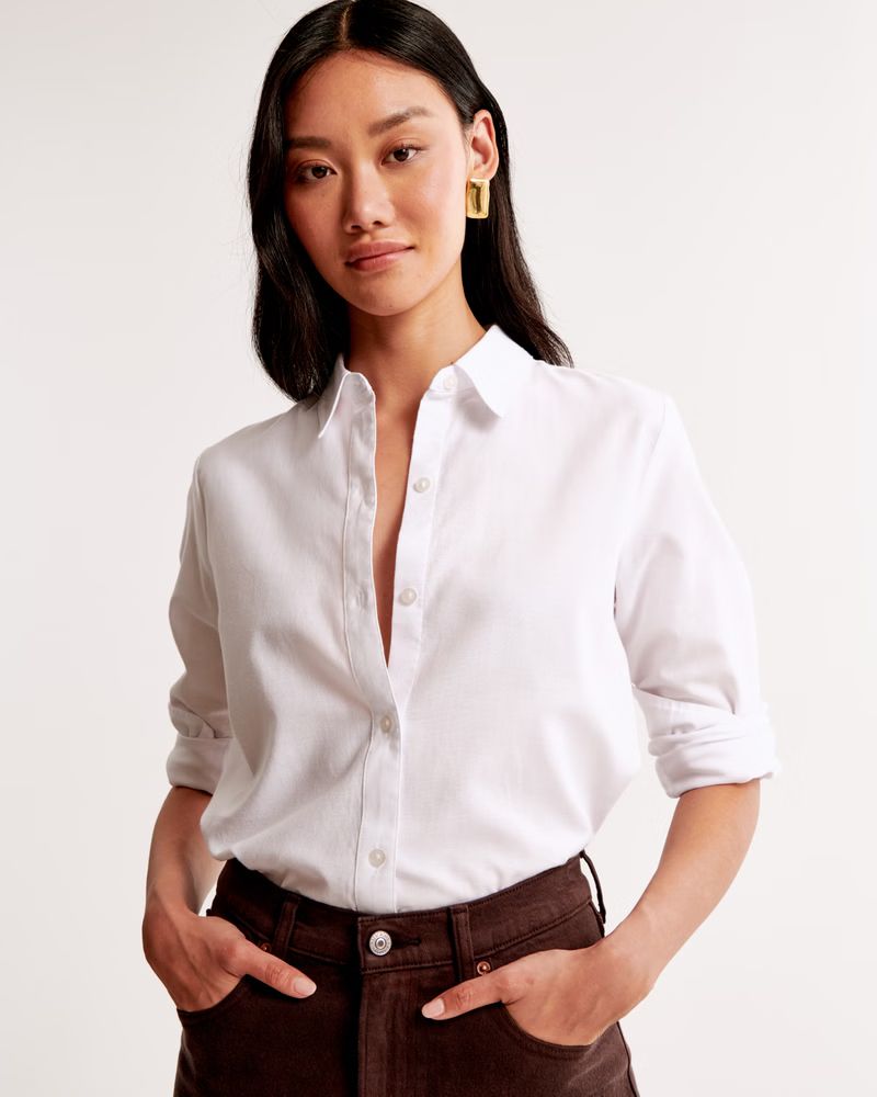 Relaxed Oxford Shirt | Abercrombie & Fitch (US)