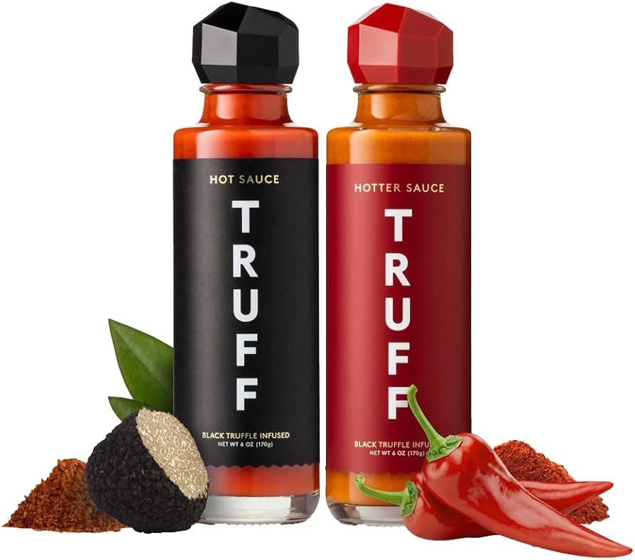 TRUFF Original and Hotter Black Truffle Hot Sauce 2-Pack Bundle, Gourmet Hot Sauce Set, Black Tru... | Amazon (US)