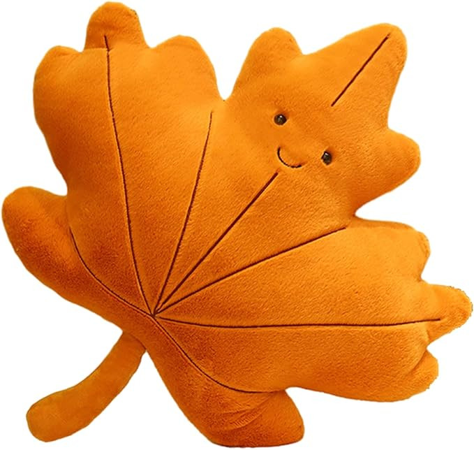 Soft Plush Maple Leaf Pillow & Animal Plush Toy - Home Decor for Maple Leaf Lovers | Amazon (US)