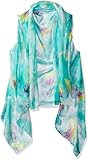 Alora Accents Sheer Designer Vest, Mint Green Floral, One Size | Amazon (US)