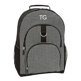 Gear-Up Reflective Grid Black Backpack | Pottery Barn Teen