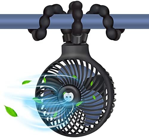 Stroller Fan,Portable Handheld Personal Baby Car Seat Mini Clip-On Fan USB Desk With Flexible Tri... | Amazon (US)