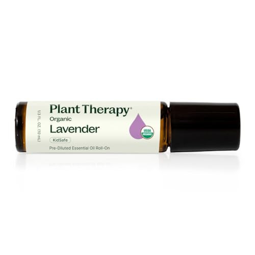 Plant Therapy Organic Lavender Essential Oil 100% Pure, Pre-Diluted Roll-On, Natural Aromatherapy, Therapeutic Grade 10 mL (1/3 oz) | Amazon (US)