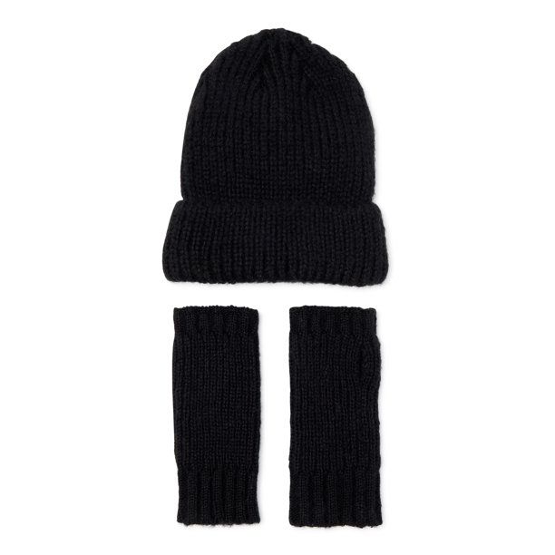 Scoop Women's Knit Beanie and Fingerless Gloves - Walmart.com | Walmart (US)