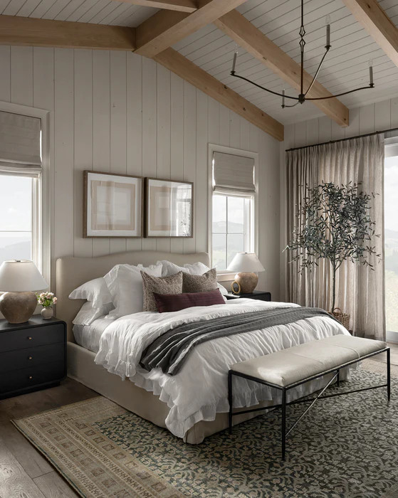Ruffle White Linen Duvet Cover | McGee & Co. (US)