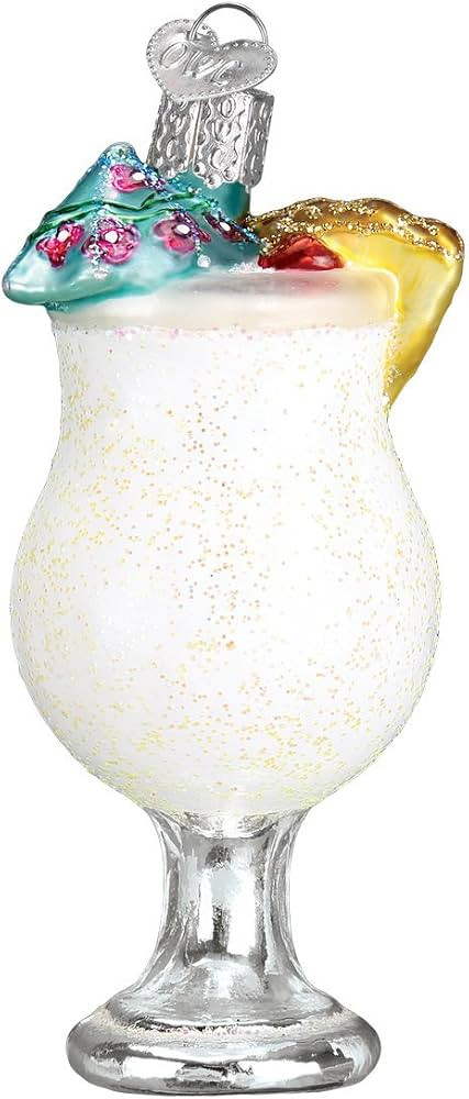 Old World Christmas Ornaments: Adult Beverages Glass Blown Ornaments for Christmas Tree,Pina Cola... | Amazon (US)