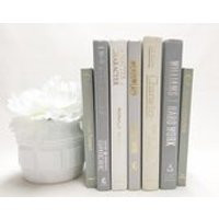 Gray and Cream Books, Shelf Decor, Decorative Books, Book Bundle | Etsy (US)
