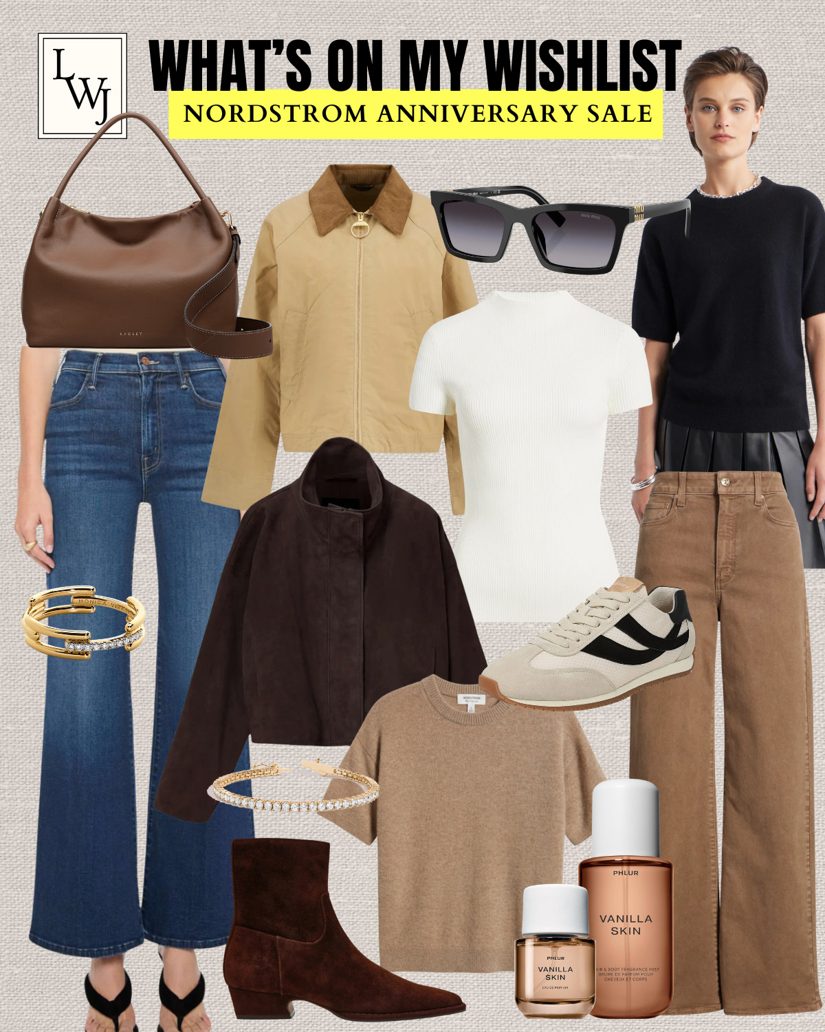 what's on my wishlist for the nordstrom anniversary sale this year 

nsale / fall staples/ designer jeans / wide leg jeans / suede jackets / sweater tops / cashmere sweater tees / vince sneakers / steve madden boots / phlur vanilla skin / radley purse

#LTKSaleAlert