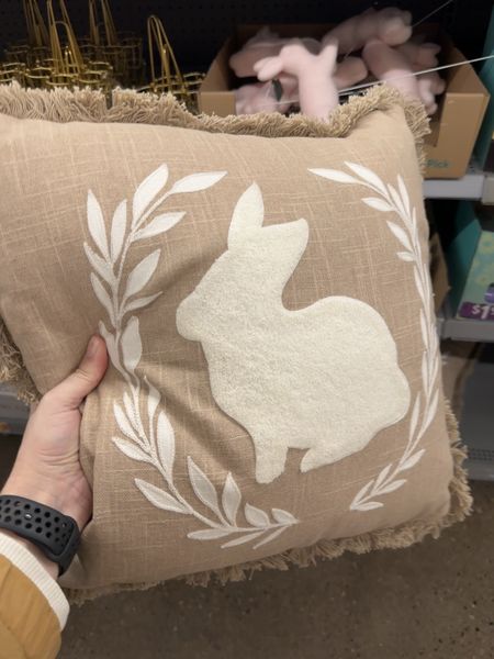 I really love this pillow for its neutral palate and that you can flip it over when you don’t want the bunny!
#springdecor #easterdecor #bunnypillow #throwpillow

#LTKhome #LTKSpringSale #LTKfamily