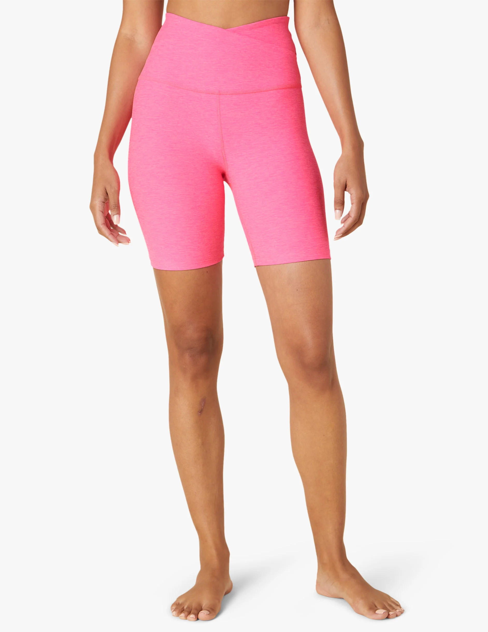 Spacedye At Your Leisure High Waisted Biker Shorts | Beyond Yoga | Beyond Yoga