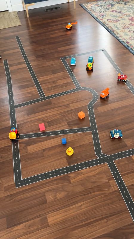 This car track tape was so fun for the kids! Busted boredom during a snow day and we kept it up for a few days to keep playing. Great alternative to have tubs full of race tracks! 

#LTKfamily #LTKfindsunder50 #LTKkids
