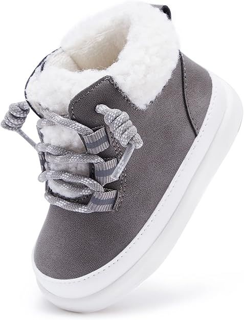 BMCiTYBM Baby Snow Boots Winter Shoes Infant Boys Girls Booties Non Slip Cold Weather 6-24 Months | Amazon (US)