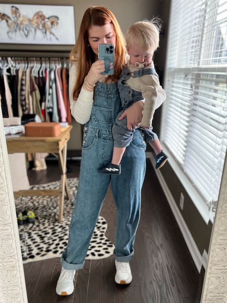 Mom OOTD twinning with my little. Overalls as a mom are truly my go to on a weekly basis. These are such a great fit and such high quality. I’m in a large, but could do a medium as a size 6/8.

Linking Roans overalls as well.

#LTKstyletip #LTKkids #LTKSeasonal
