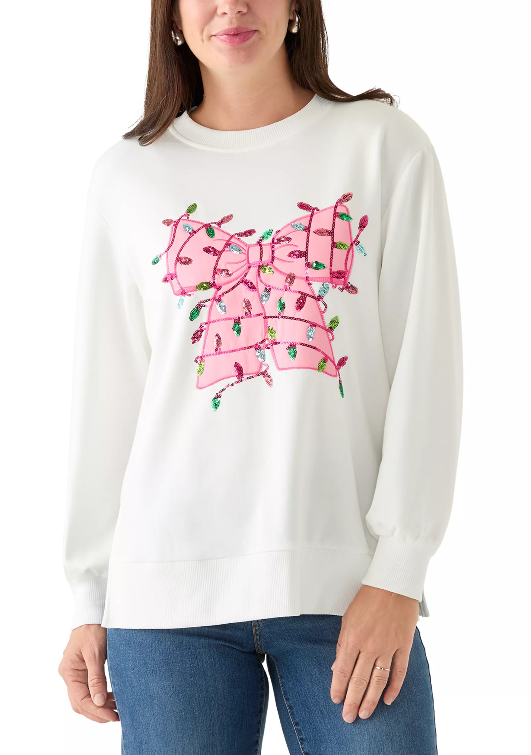 Women's Lakeyn Bow with Lights Sweatshirt | Belk