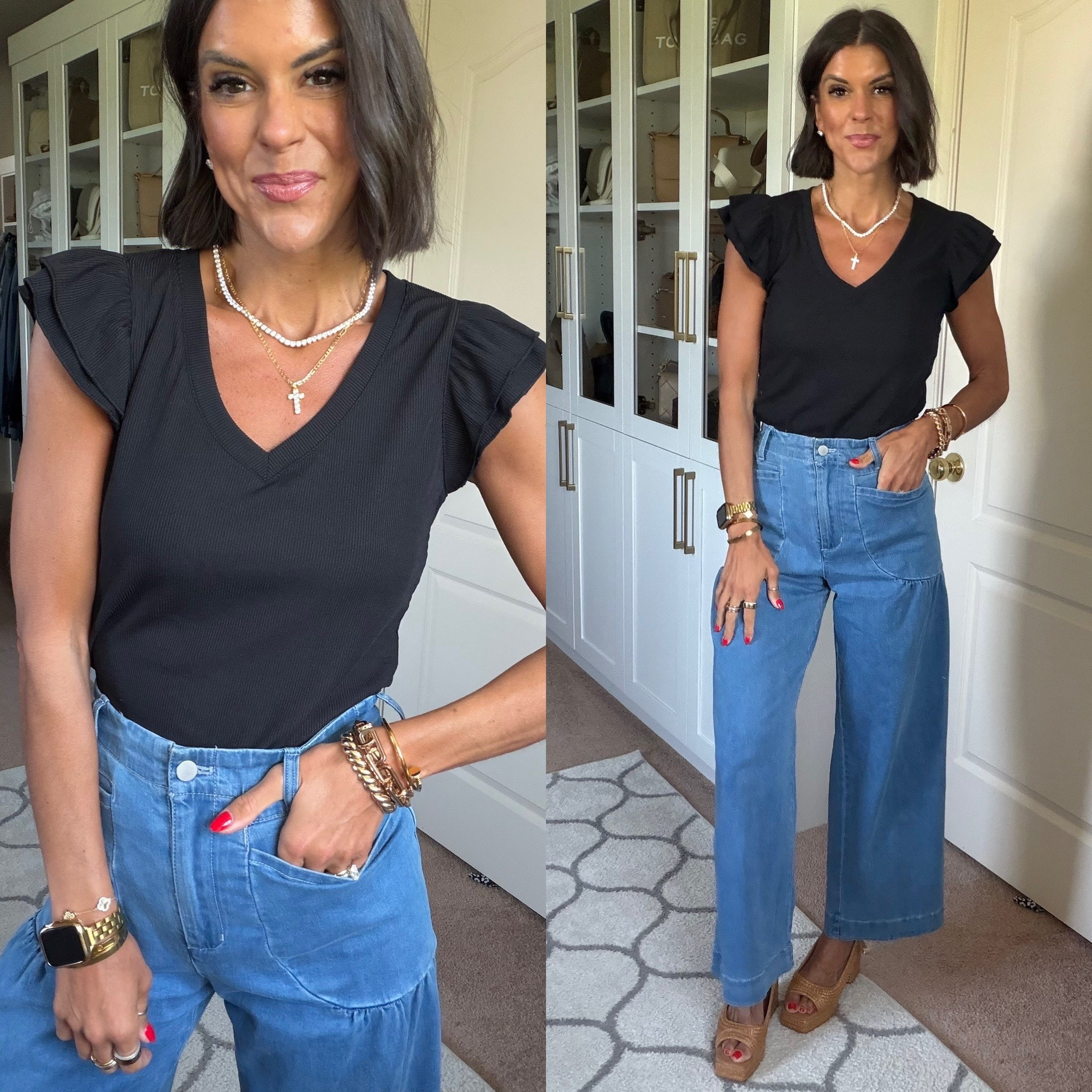 Size small in tee, 2 in jeans

#LTKootd #LTKdayinmylife #LTKSeasonal