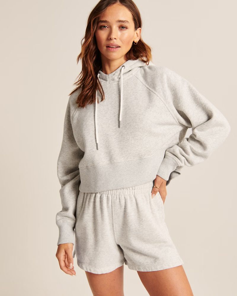 Women's softAF MAX 90s Cropped Popover Hoodie | Women's Clearance | Abercrombie.com | Abercrombie & Fitch (US)